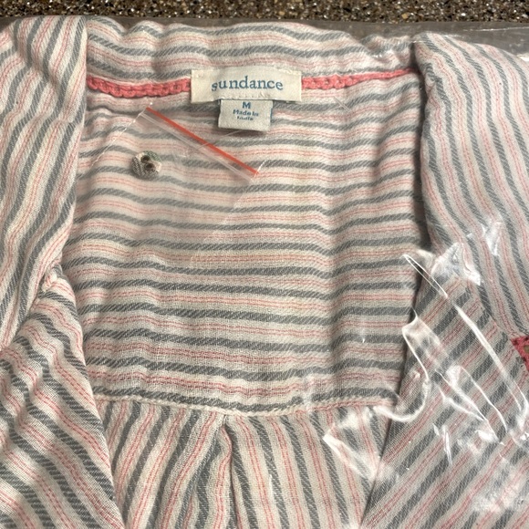 Sundance Powder Plaid Pajama Button Down Top - NWT - Picture 6 of 7